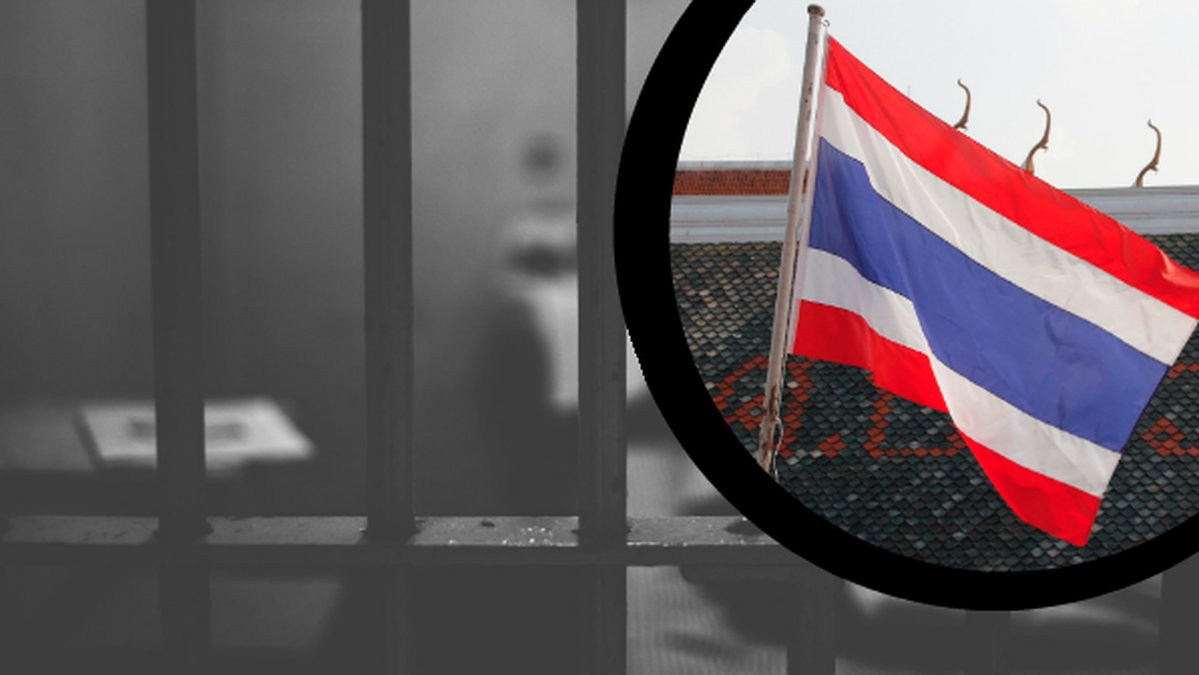Fängelse thailands flagga 